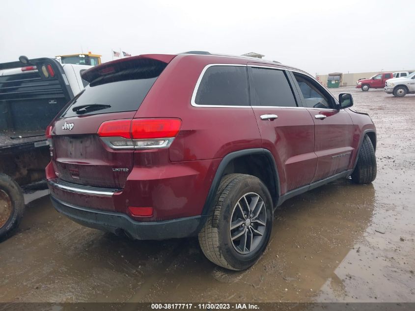 2017 Jeep Grand Cherokee Limited 4X2 VIN: 1C4RJEBG5HC752220 Lot: 38177717