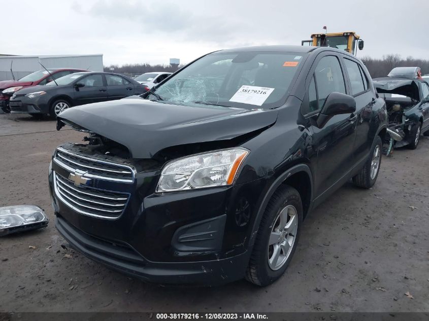 2016 Chevrolet Trax 1Ls VIN: KL7CJNSB3GB591815 Lot: 38179216