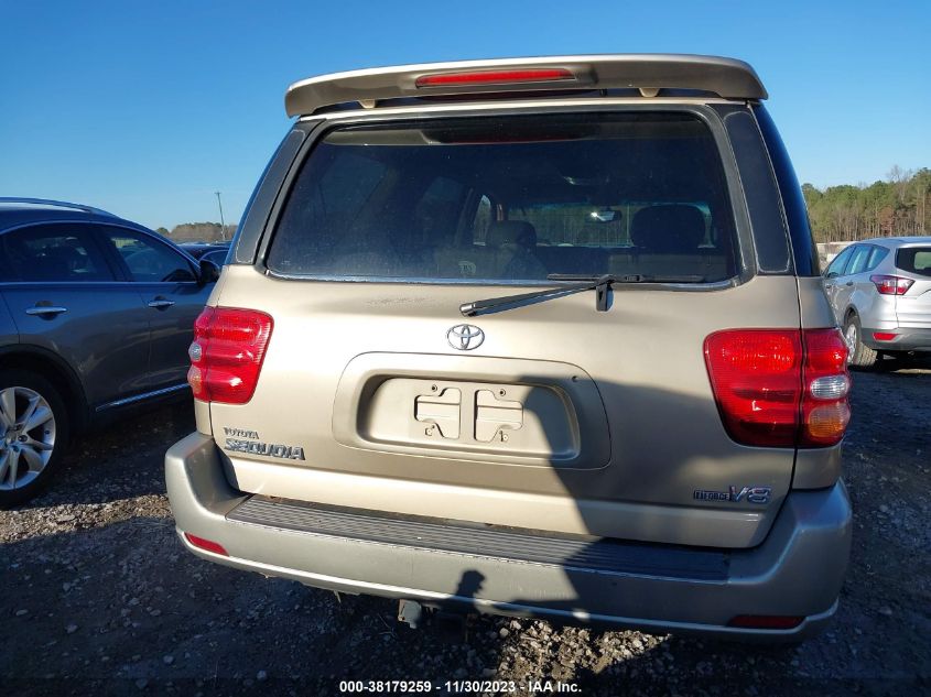 5TDZT34AX4S236435 2004 Toyota Sequoia Sr5 V8