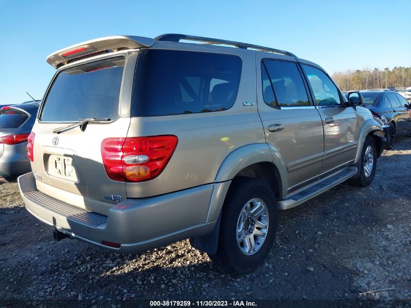 5TDZT34AX4S236435 2004 Toyota Sequoia Sr5 V8