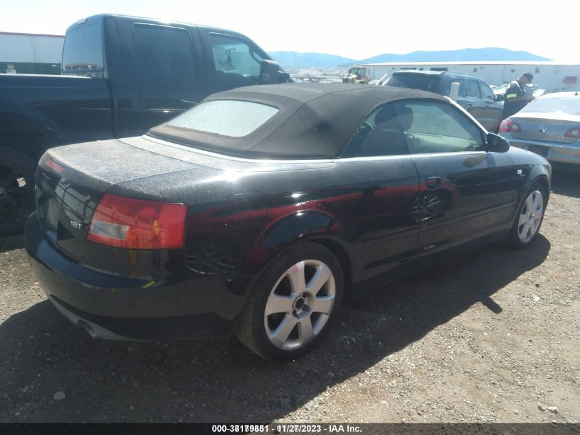 2006 Audi A4 1.8T VIN: WAUAC48H16K008518 Lot: 38179851