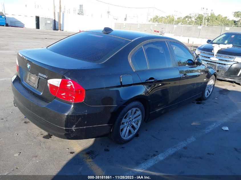 2007 BMW 3 Series 328I VIN: WBAVC53507FZ81243 Lot: 38181861