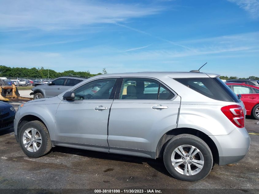 2017 Chevrolet Equinox Ls VIN: 2GNALBEK9H6104403 Lot: 38181898