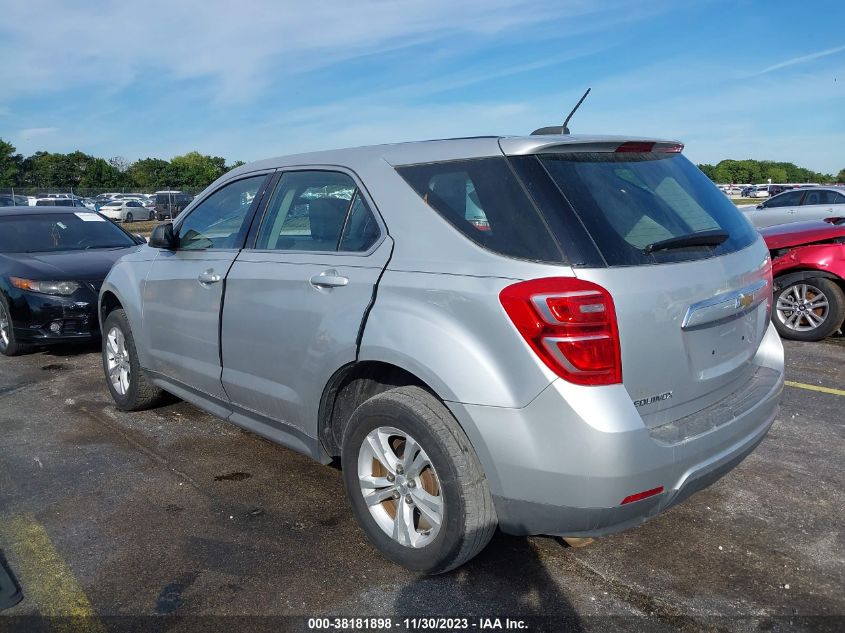 2017 Chevrolet Equinox Ls VIN: 2GNALBEK9H6104403 Lot: 38181898