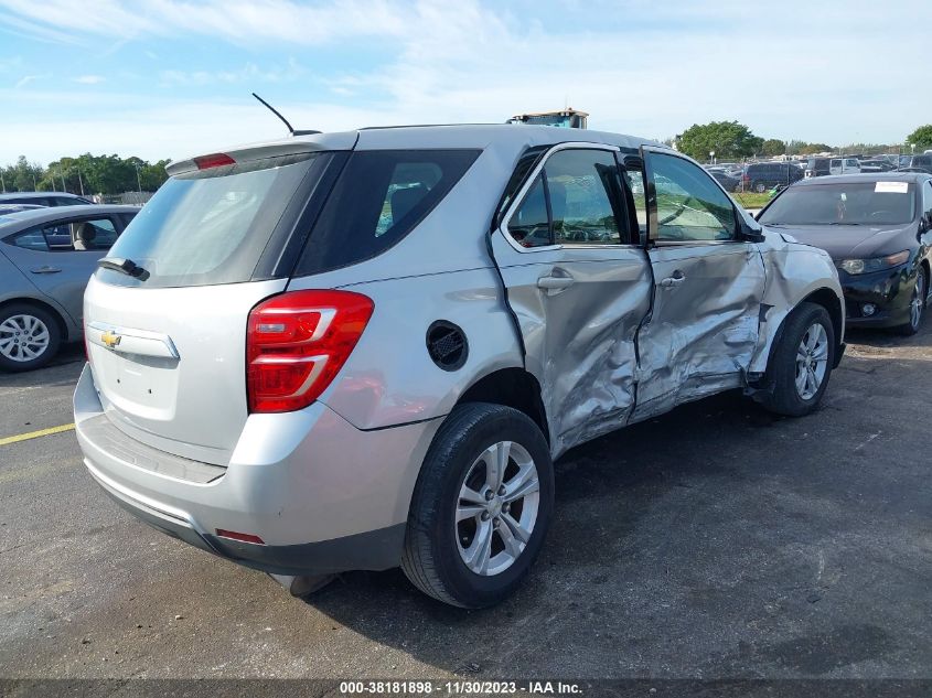 2017 Chevrolet Equinox Ls VIN: 2GNALBEK9H6104403 Lot: 38181898