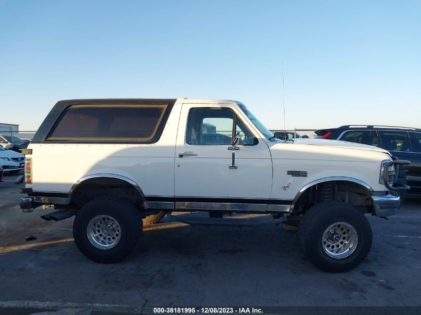 1996 Ford Bronco U100 VIN: 1FMEU15N7TLB65885 Lot: 38181995