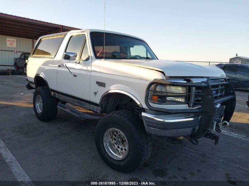 1996 Ford Bronco U100 VIN: 1FMEU15N7TLB65885 Lot: 38181995