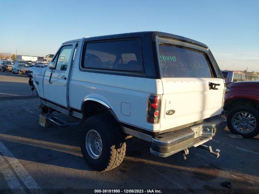 1996 Ford Bronco U100 VIN: 1FMEU15N7TLB65885 Lot: 38181995