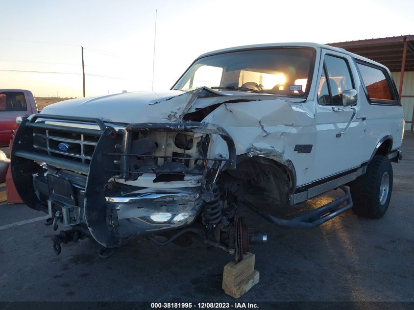 1996 Ford Bronco U100 VIN: 1FMEU15N7TLB65885 Lot: 38181995