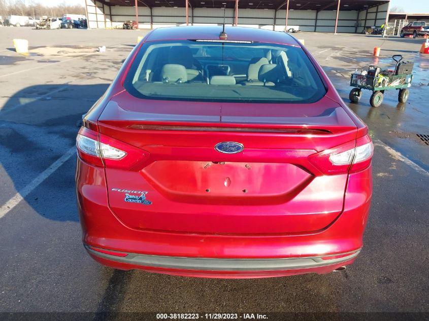 2016 Ford Fusion S VIN: 3FA6P0G76GR337698 Lot: 38182223