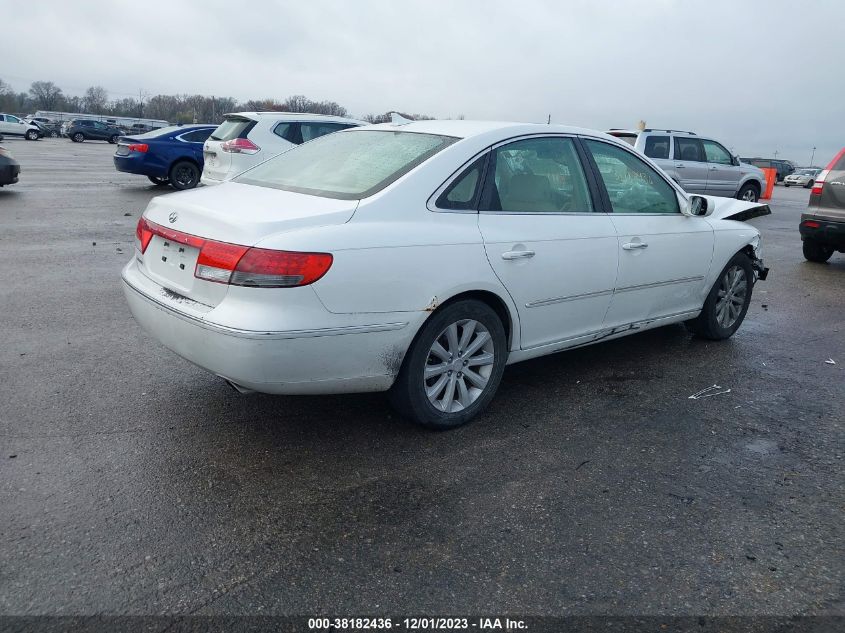 2009 Hyundai Azera Gls VIN: KMHFC46D39A351698 Lot: 38182436