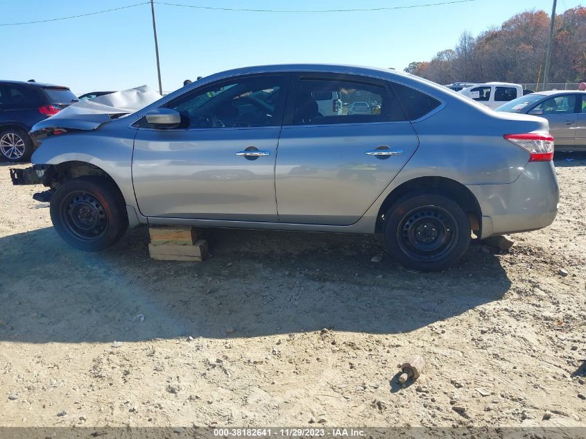 2013 Nissan Sentra Sv VIN: 3N1AB7APXDL640831 Lot: 38182641