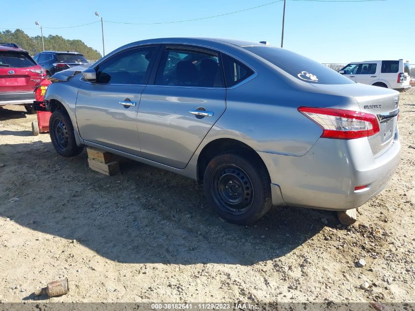 2013 Nissan Sentra Sv VIN: 3N1AB7APXDL640831 Lot: 38182641