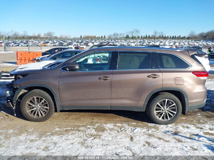 2019 Toyota Highlander Xle VIN: 5TDJZRFH0KS930864 Lot: 38183714