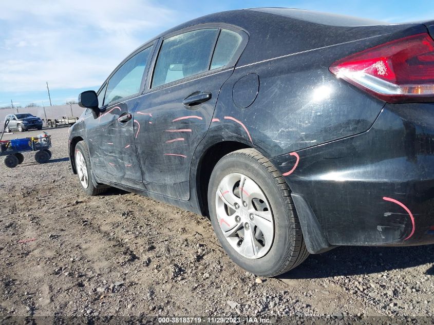 2013 Honda Civic Lx VIN: 19XFB2E57DE099398 Lot: 38183719