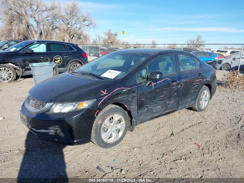 2013 Honda Civic Lx VIN: 19XFB2E57DE099398 Lot: 38183719