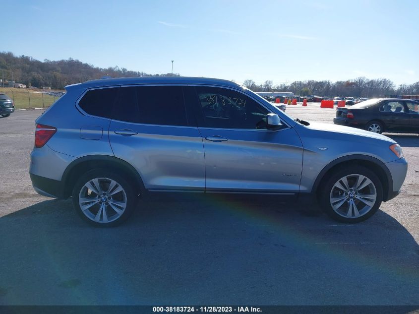 2012 BMW X3 xDrive35I VIN: 5UXWX7C53CL889223 Lot: 38183724