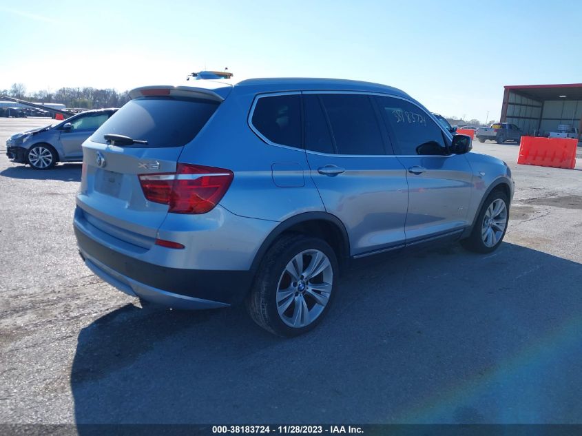 2012 BMW X3 xDrive35I VIN: 5UXWX7C53CL889223 Lot: 38183724