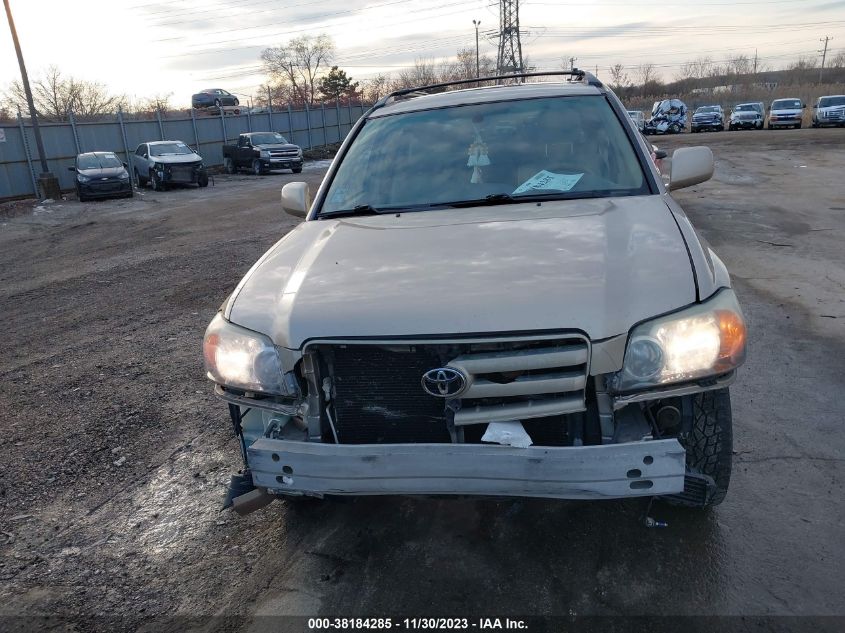 2004 Toyota Highlander Limited V6 VIN: JTEEP21A640022283 Lot: 38184285