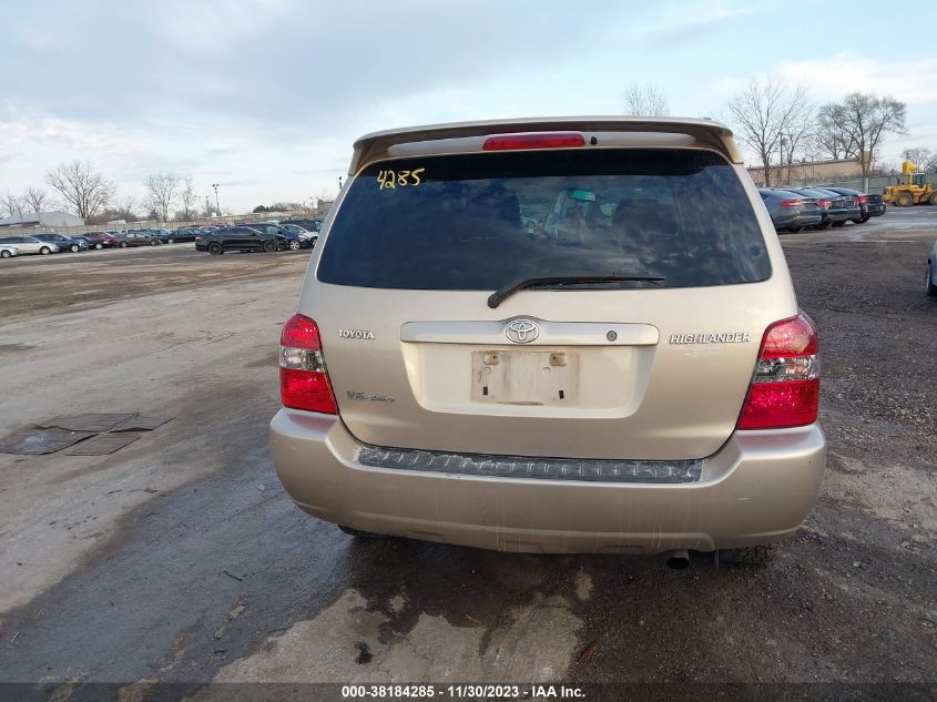 2004 Toyota Highlander Limited V6 VIN: JTEEP21A640022283 Lot: 38184285