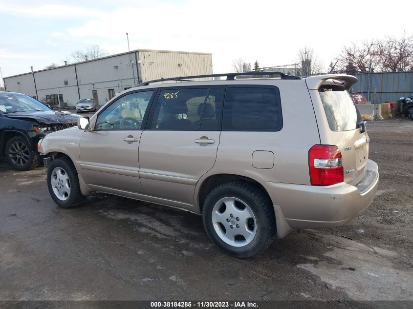 2004 Toyota Highlander Limited V6 VIN: JTEEP21A640022283 Lot: 38184285