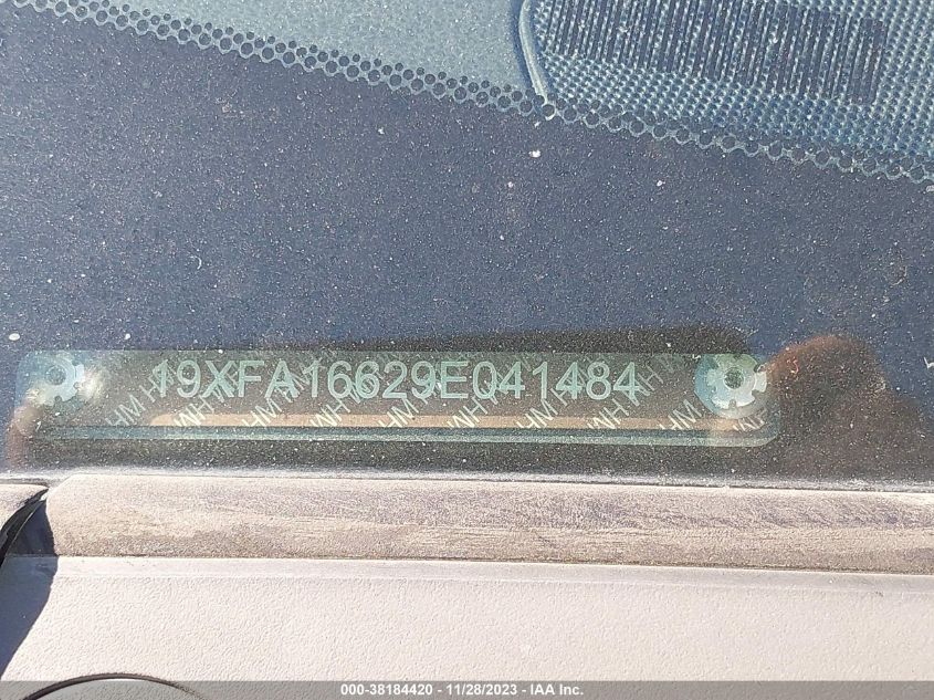 19XFA16629E041484 2009 Honda Civic Lx-S