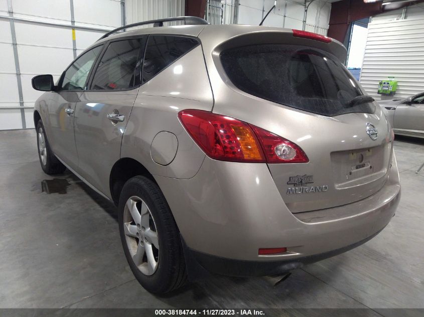 JN8AZ18W99W114201 2009 Nissan Murano S