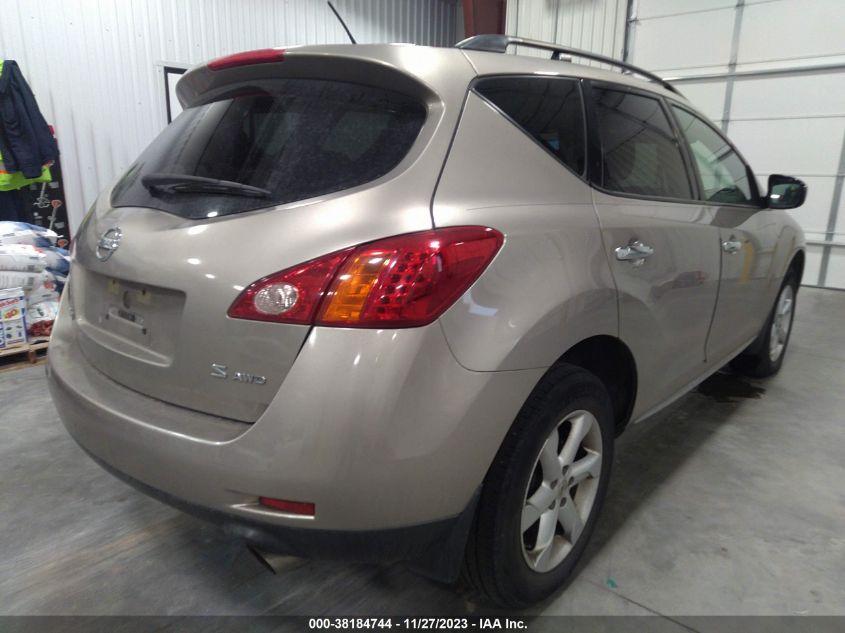 JN8AZ18W99W114201 2009 Nissan Murano S