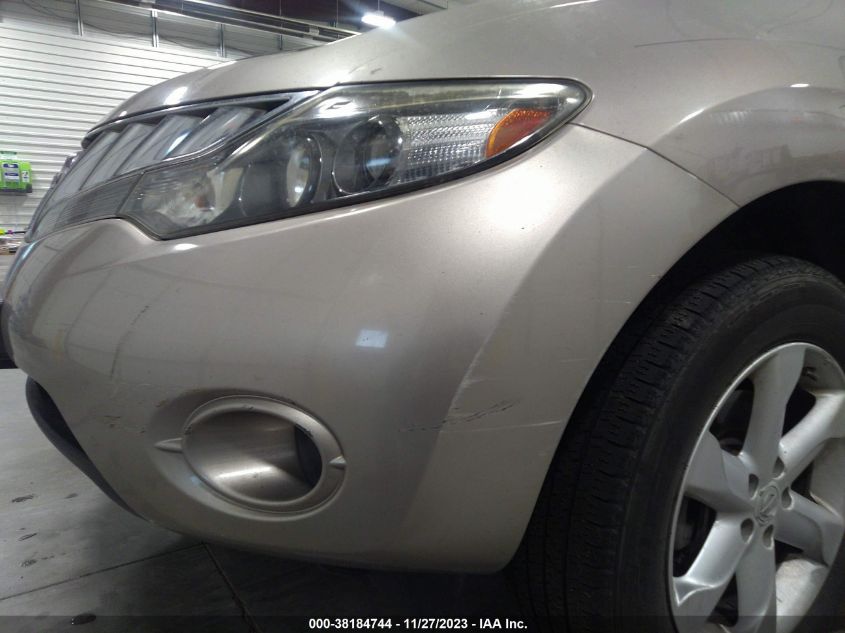 JN8AZ18W99W114201 2009 Nissan Murano S