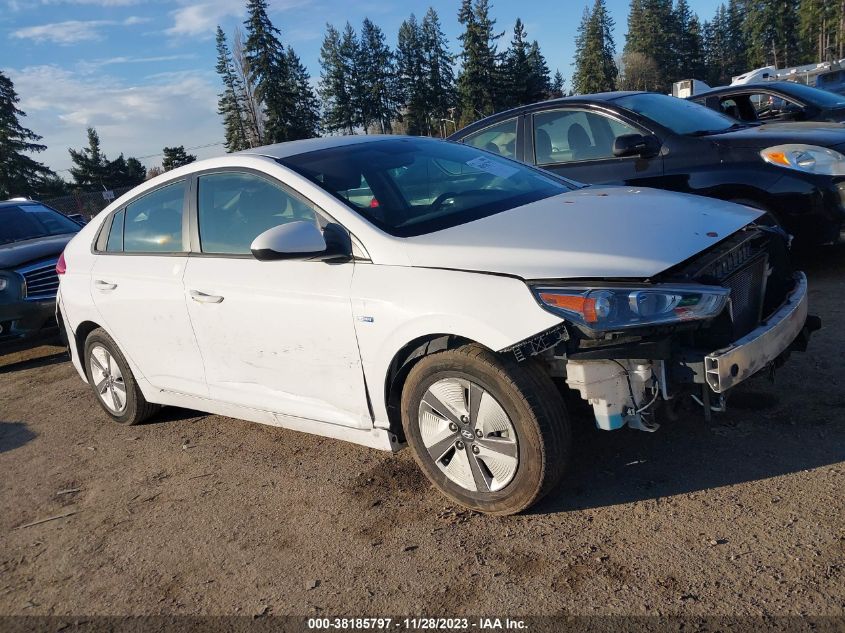 KMHC65LC6KU166738 2019 Hyundai Ioniq Hybrid Blue