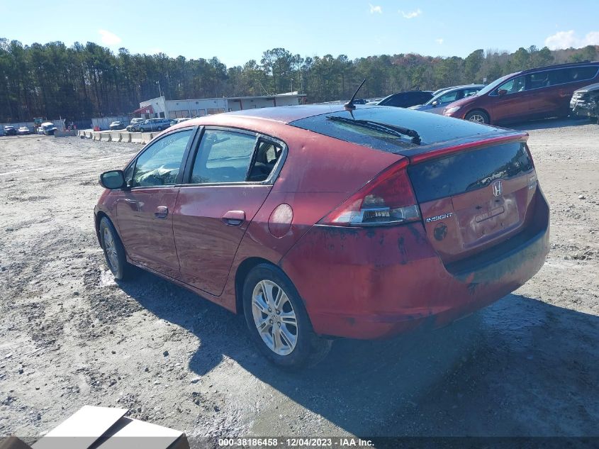 2010 Honda Insight Ex VIN: JHMZE2H73AS024559 Lot: 38186458