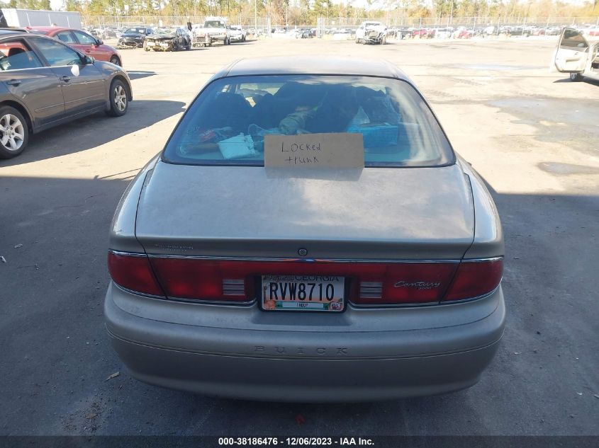 2000 Buick Century Custom VIN: 2G4WS52JXY1299418 Lot: 38186476