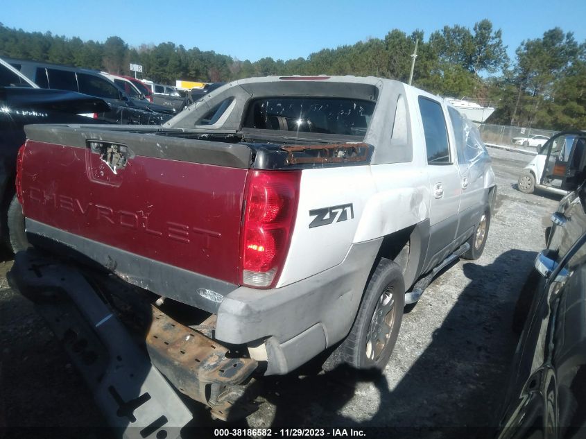 2002 Chevrolet Avalanche VIN: 3GNEK13T42G124211 Lot: 38186582