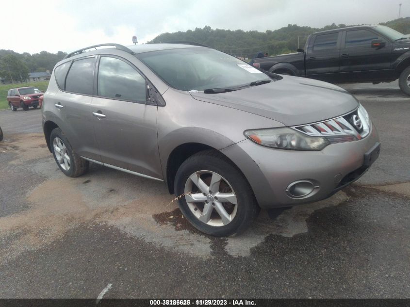 2009 Nissan Murano S VIN: JN8AZ18U29W031286 Lot: 38186625