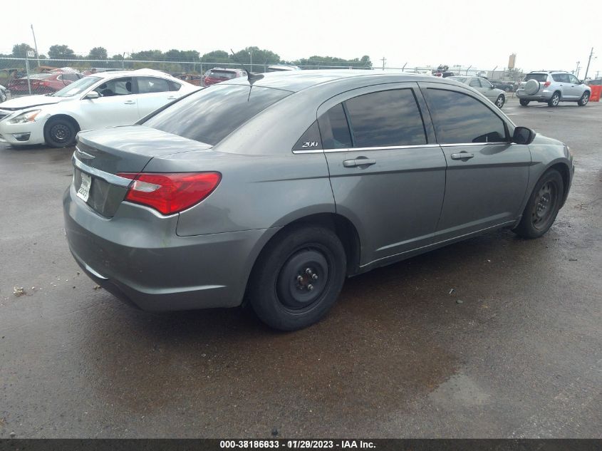 2012 Chrysler 200 Lx VIN: 1C3CCBAB6CN292216 Lot: 38186633