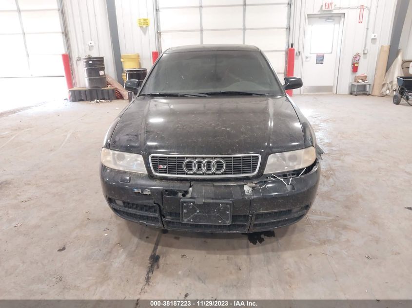 2001 Audi S4 2.7T (A5)/2.7T (M6) VIN: WAURD68D41A135710 Lot: 38187223