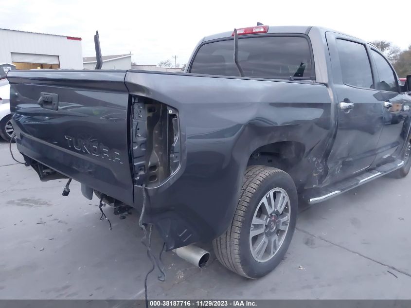 2020 Toyota Tundra Platinum VIN: 5TFGY5F10LX266456 Lot: 38187716