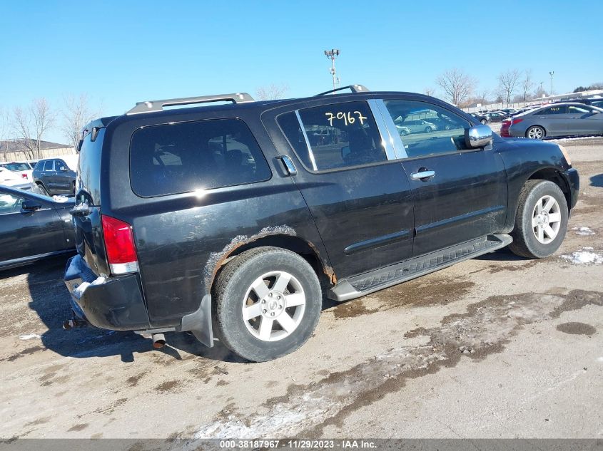 2004 Nissan Pathfinder Armada Le VIN: 5N1AA08B34N716984 Lot: 38187967