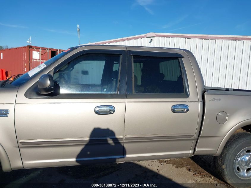 2001 Ford F-150 Supercrew Harley-Davidson/King Ranch/Lariat/Xlt VIN: 1FTRW07L11KB97160 Lot: 38188072