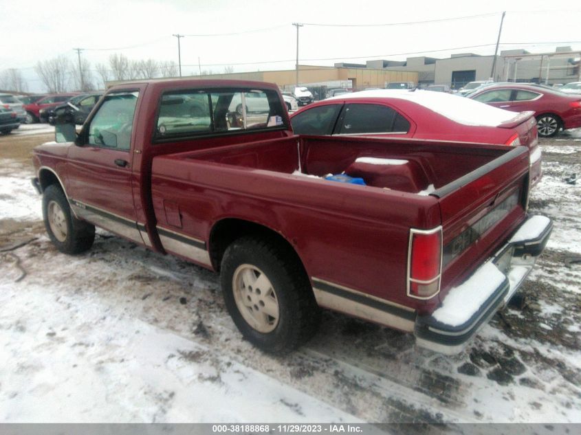 1991 Chevrolet S Truck S10 VIN: 1GCCT14Z7M2200385 Lot: 38188868