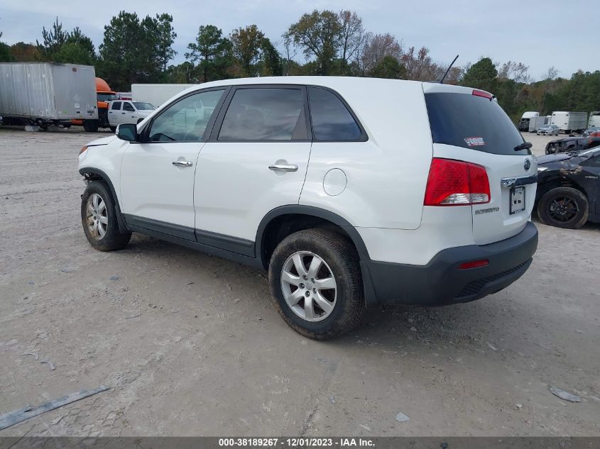 2012 Kia Sorento Lx VIN: 5XYKT3A11CG246918 Lot: 38189267