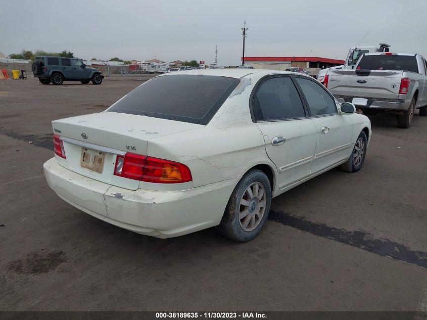 2001 Kia Optima Lx/Se VIN: KNAGD124015029282 Lot: 38189635