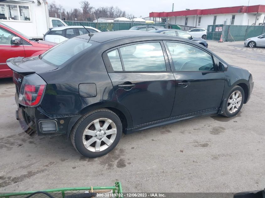 2012 Nissan Sentra 2.0 Sr VIN: 3N1AB6AP0CL673541 Lot: 38189702