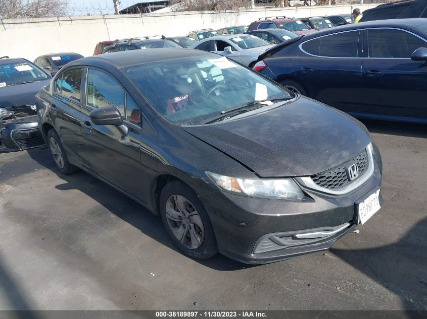 2014 Honda Civic Lx VIN: 2HGFB2F58EH514671 Lot: 38189897