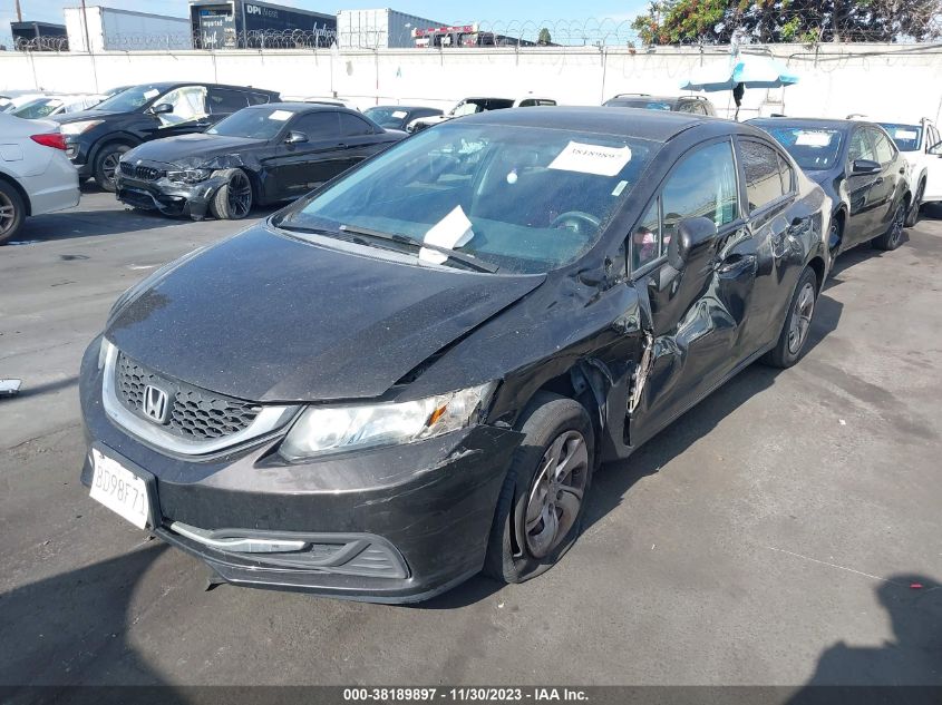 2014 Honda Civic Lx VIN: 2HGFB2F58EH514671 Lot: 38189897