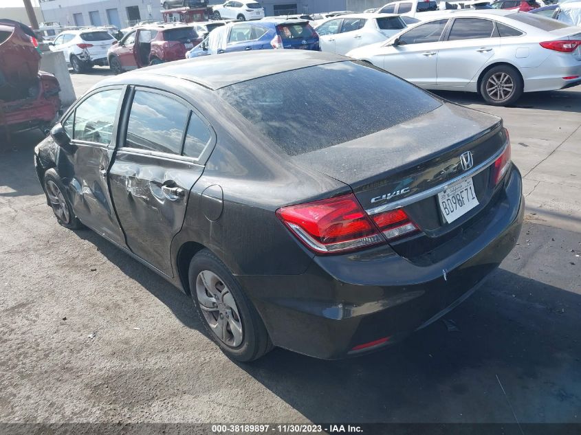 2014 Honda Civic Lx VIN: 2HGFB2F58EH514671 Lot: 38189897