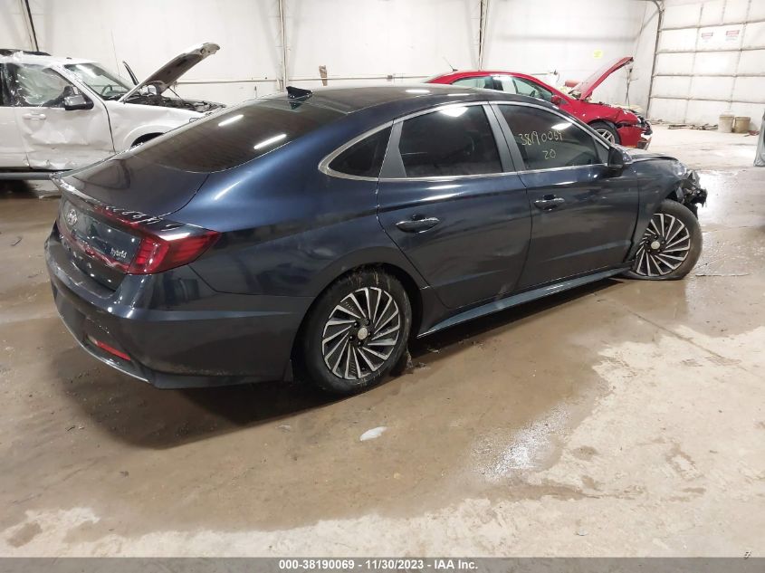 2020 Hyundai Sonata Hybrid Limited VIN: KMHL54JJ8LA015966 Lot: 38190069