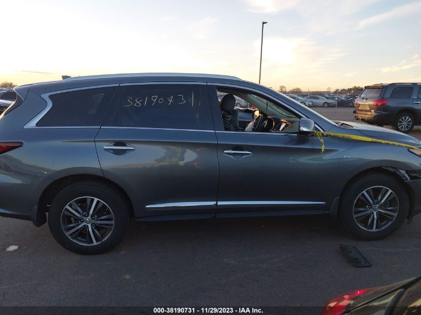 2019 Infiniti Qx60 Luxe VIN: 5N1DL0MMXKC506065 Lot: 38190731