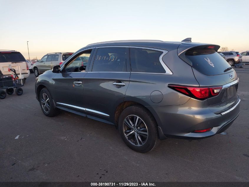 2019 Infiniti Qx60 Luxe VIN: 5N1DL0MMXKC506065 Lot: 38190731