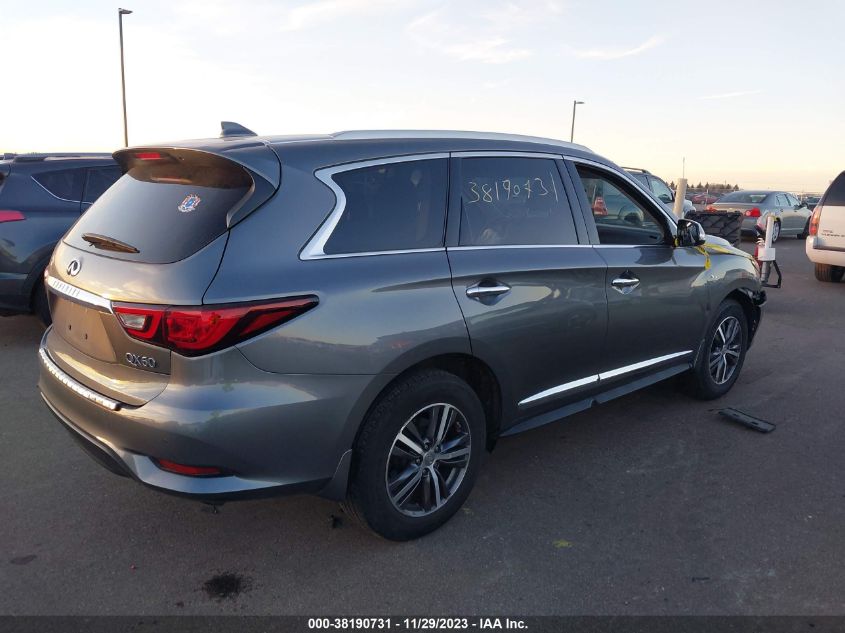 2019 Infiniti Qx60 Luxe VIN: 5N1DL0MMXKC506065 Lot: 38190731